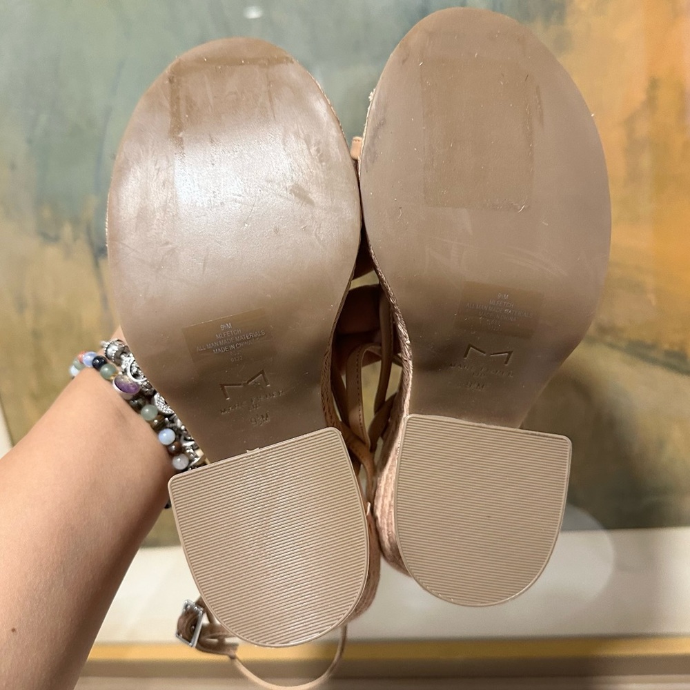 🌸MARC FISHER🌸  Fetch Espadrille Wedge Heel Sandals Size: 9.5 - Picture 10 of 10